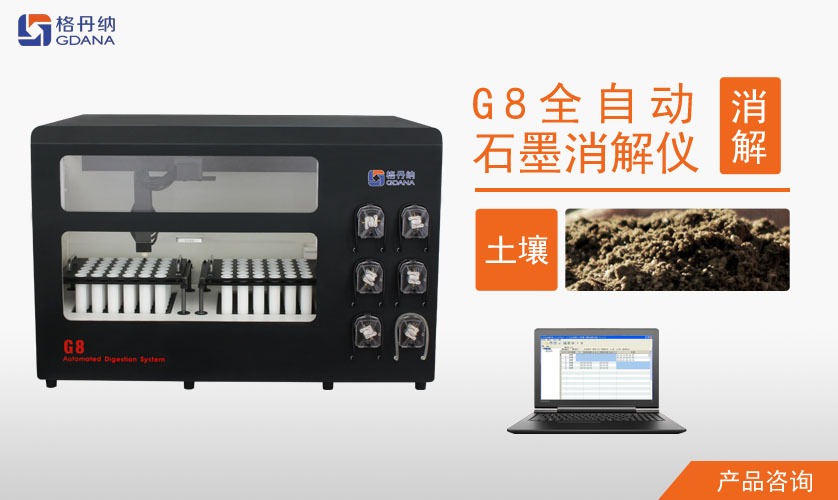 G8全自動(dòng)石墨消解儀對(duì)土壤中Cd、Cr、Cu、Pb、Ni、Zn金屬的消解